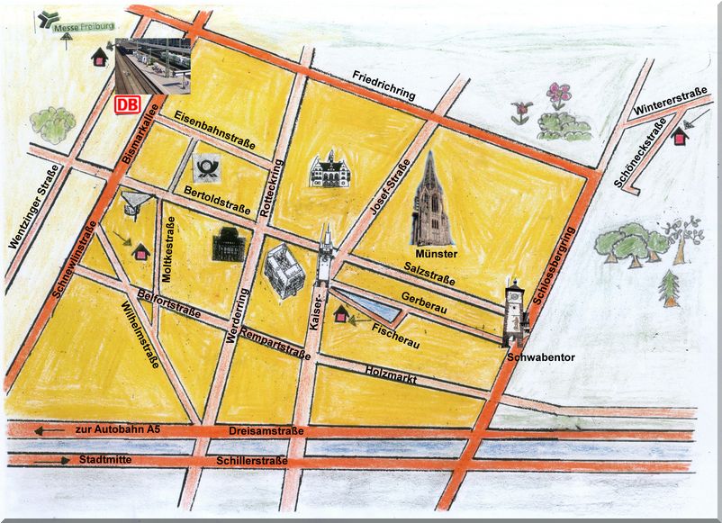 Stadtplan Freibug